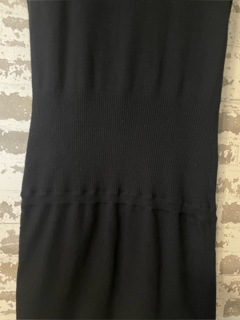 Diane von Furstenberg Black Sleeveless Knit Tie Front Sweater Dress XS Sample - Picture 9 of 10